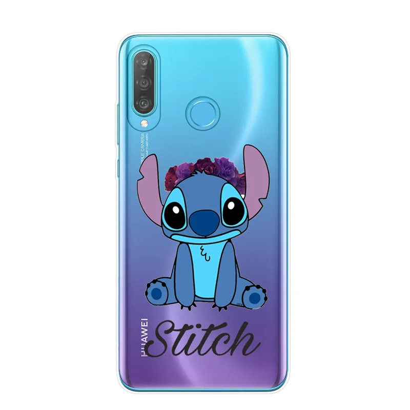 T5964 Чехол для телефона с рисунком стежка, чехол для huawei P8 P9 Lite P10 P20 P30 Lite Pro, Прозрачная силиконовая задняя крышка, мультяшный Мягкий ТПУ чехол s Capa - Цвет: T5964