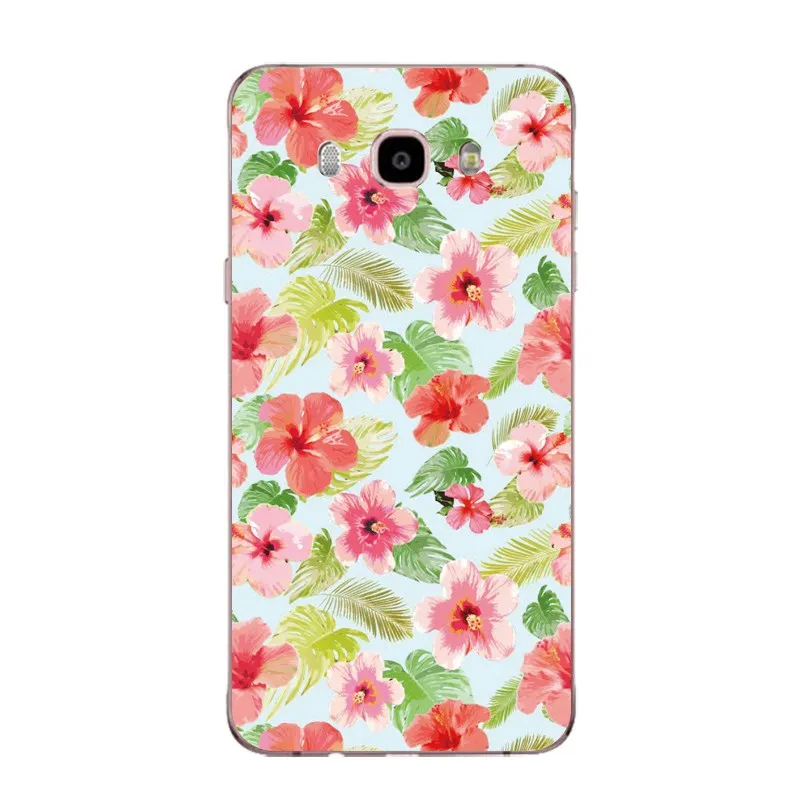 Litchi Soft Clear TPU Phone Case For Samsung J3 J5 J7 S6 S7 S8 note8 A3 A5 C7 J2prime Daisy Silicone Cute Cover Free Shipping | Мобильные