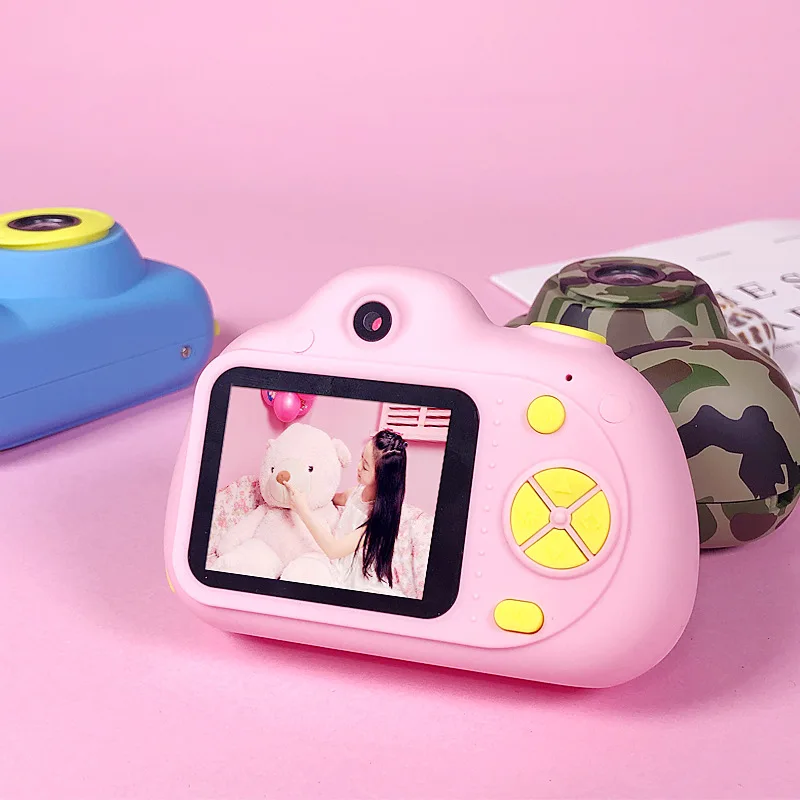 Детские игрушечные камеры SLR и двухствольная цифровая камера Розовый Синий Красный Камуфляж Мини детская камера детские развивающие игрушки подарки