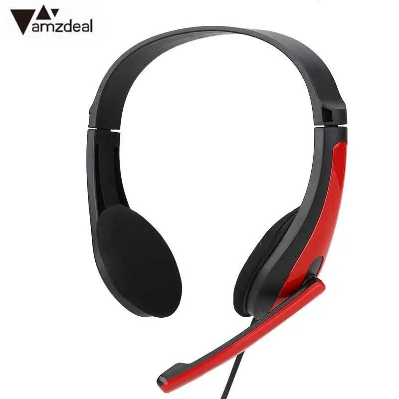 Amzdeal 3 5 мм проводные стерео бас наушники гарнитура оголовье с микрофоном|headphones
