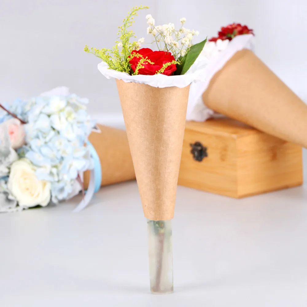 Корейская упаковочная бумага крафт бумажный подарок Сделай Сам мороженое цветок