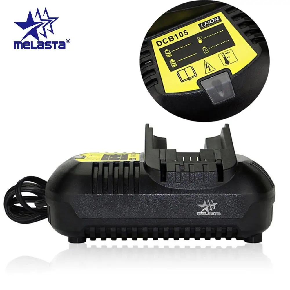 Melasta быстро литий ионный Батарея Зарядное устройство для Dewalt 10 8 V 12 14 4 18 20 DCB105 DCB101