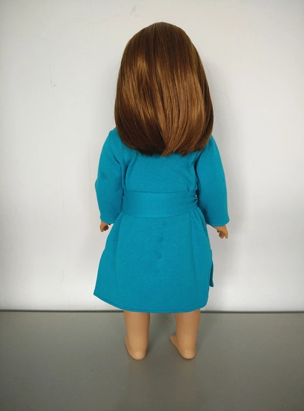 Новинка модное синее пальто одежда для американских девочек кукольная 18 дюймов