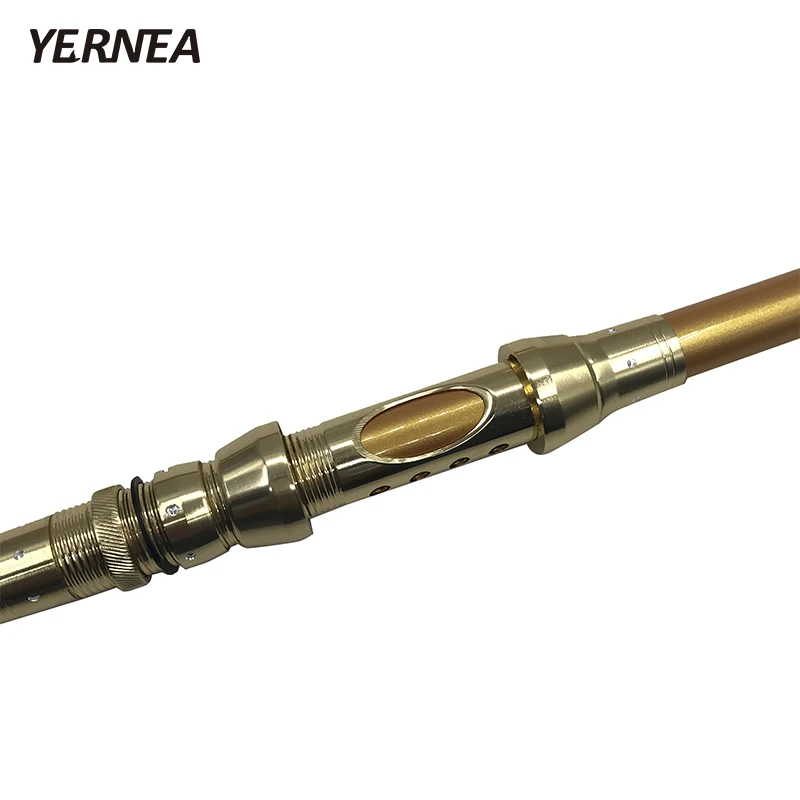 Yernea Golden Spinning Fish Hand Fishing Tackle Sea Rod Ocean Carbon Carp 2.1M 2.4M 2.7M 3.0M 3.6M Telescopic Rods | Спорт и