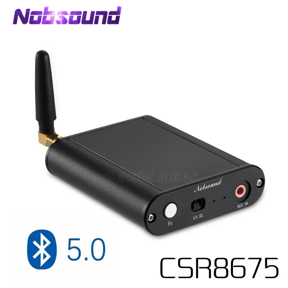 Nobsound Мини Bluetooth 5,0 HiFi без потерь передатчик CSR8675 беспроводной адаптер OPT/коаксиальный/AUX 24 бит APTX-HD