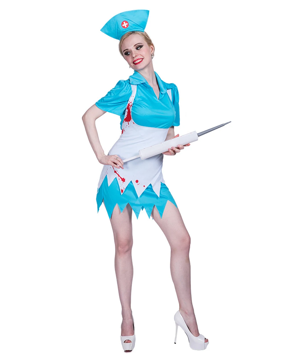 

Halloween Nurse Costume Vampire Doctor Uniform Fancy Dress Girl Funny Cosplay Costume For Carnival Party