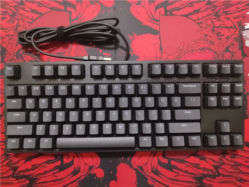 IKBC C87 TKL механическая клавиатура cherry mx silent red tenkeyless C87 PBT keycap без подсветки игровая клавиатура