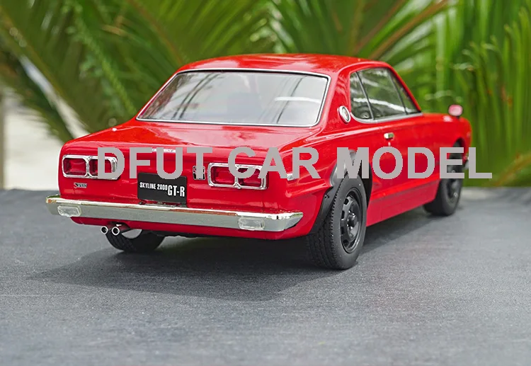 Литая под давлением игрушка из 1:18 сплава, модель автомобиля SKYLINE GTR KPGC10 GT-R, детская игрушечная машинка, оригинальная Авторизованная аутентичная детская игрушка