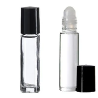 empty glass roll on 10ml small fragrance perfume oil bottle deluxe 1 pc fashion new refillable bottle