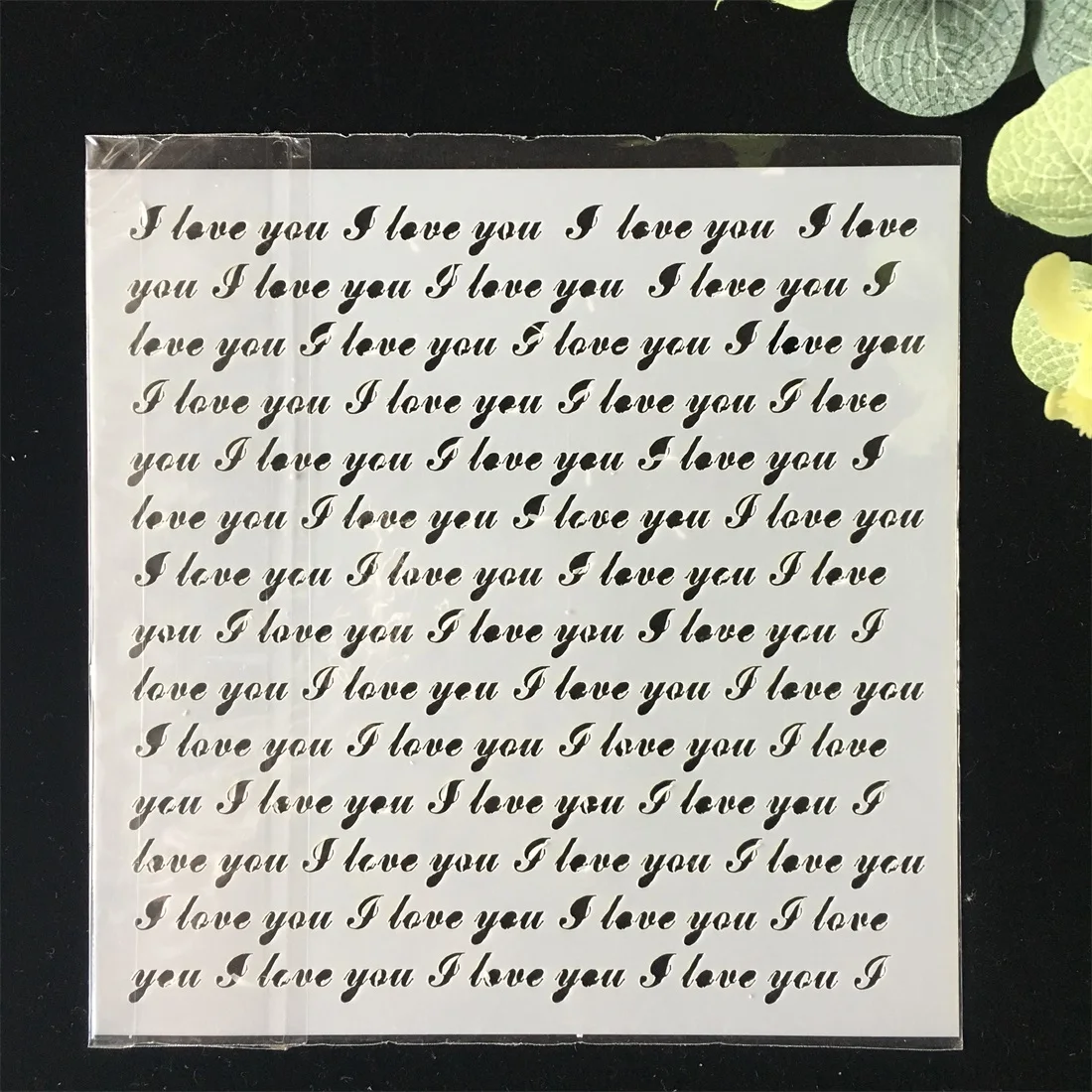 Новинка 15 см 5 9 &quotI Love You DIY трафареты для наслоения настенная раскраска