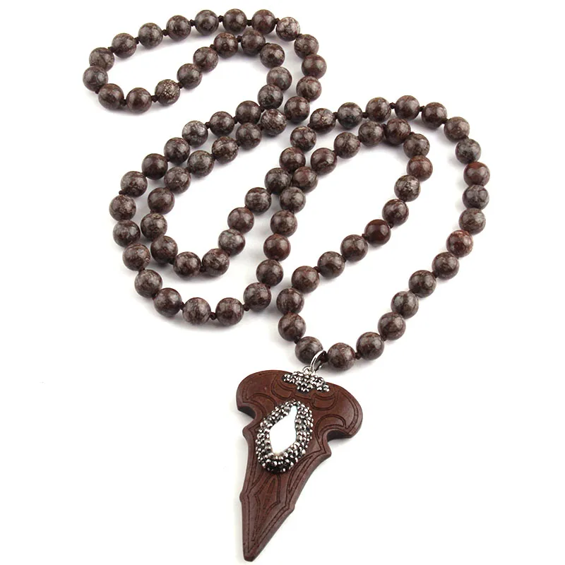 Бесплатная доставка модное ожерелье из натуральных полудрагоценных камней