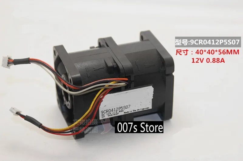 

Радиатор охлаждающий кулер вентилятор для SANYO 9CR0412P5S07 San Ace 40 DC 12V 0.88A 1U 40x40x56mm 060709P 4PIN 2 комплекта шнура питания