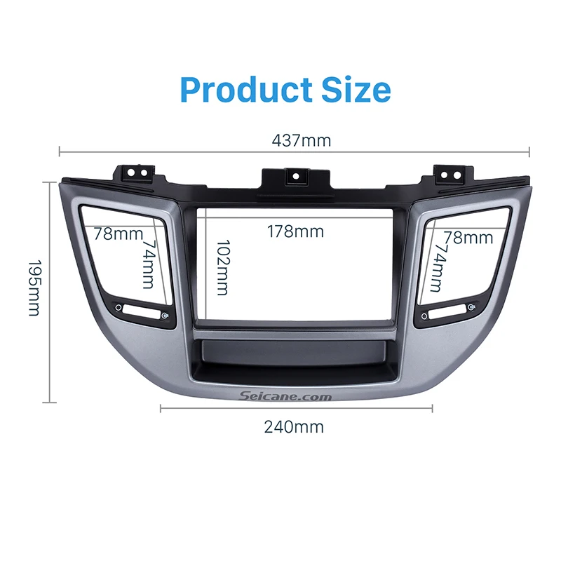 Автомобильная магнитола Seicane Fabulous Separate 2 Din для HYUNDAI TUCSON 2015 RHD установка рамы CD