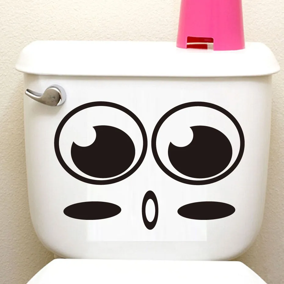Забавные новые наклейки на унитаз виниловые дверь настенные украшения модные