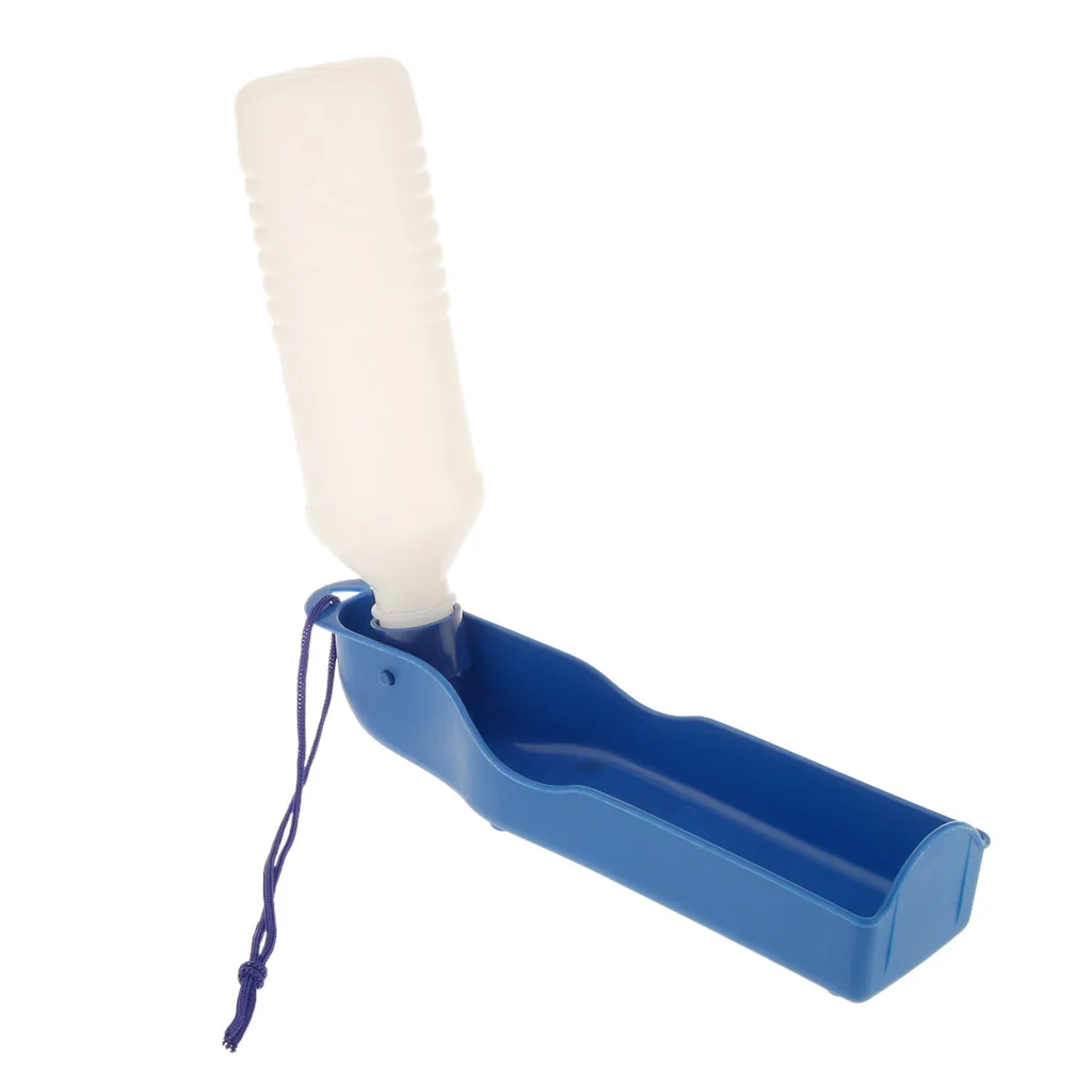 Переносная дорожная бутылка для воды собак и кошек Диспенсер питьевая емкость 500