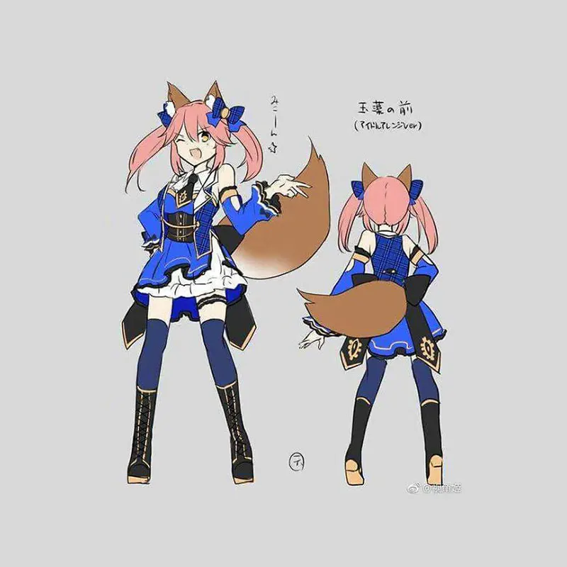 Костюм для косплея Fate Grand Order Tamamo no Mae Оригинальная одежда idol костюмы на Хэллоуин
