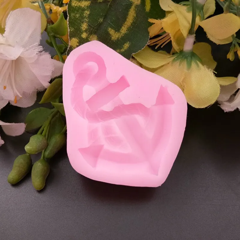 Новая силиконовая форма сделай сам с якорем для помадки инструменты украшения