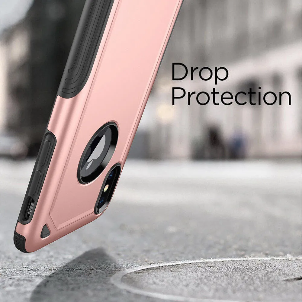 VRSDES чехол для iPhone X XS XR 7 8Plus военный противоударный бронированный телефона 6 6S Plus 5