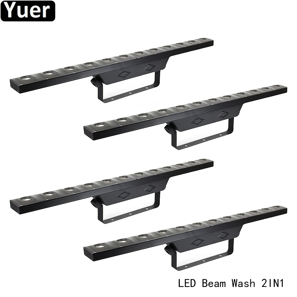 4 шт./лот мойка луча 2в1 настенный светильник DMX512 72 шт. RGB 3в1 SMD DJ диско свет цвет