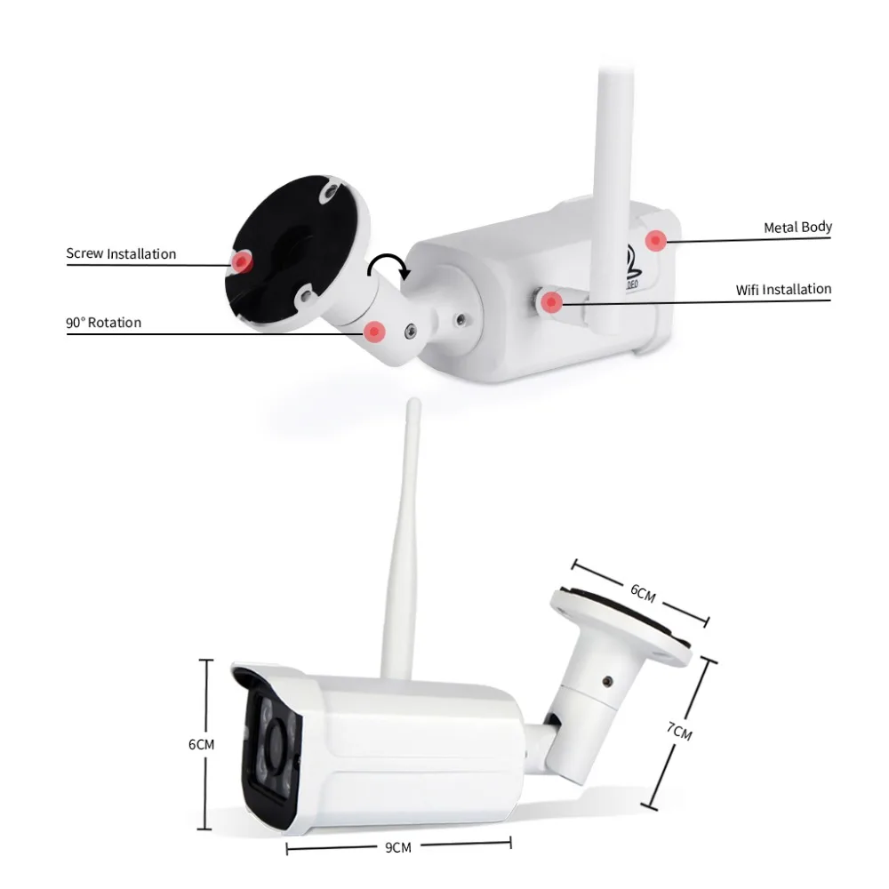 ZSVEDIO камеры видеонаблюдения CCTV монитор WIFI камера система сигнализации IP NVR