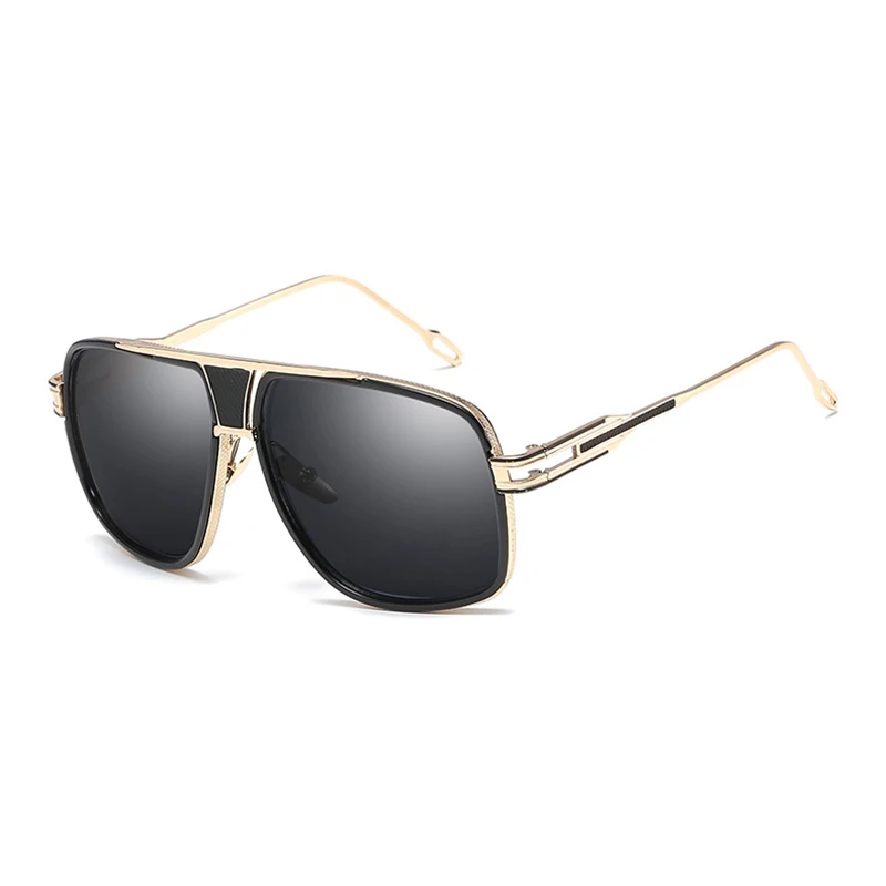 New Arrived Fashion Men's Pilot Sunglasses Retro Male Grain Frame Hollow Out Goggle Spectacles Lentes de sol hombre Oculos D5 |