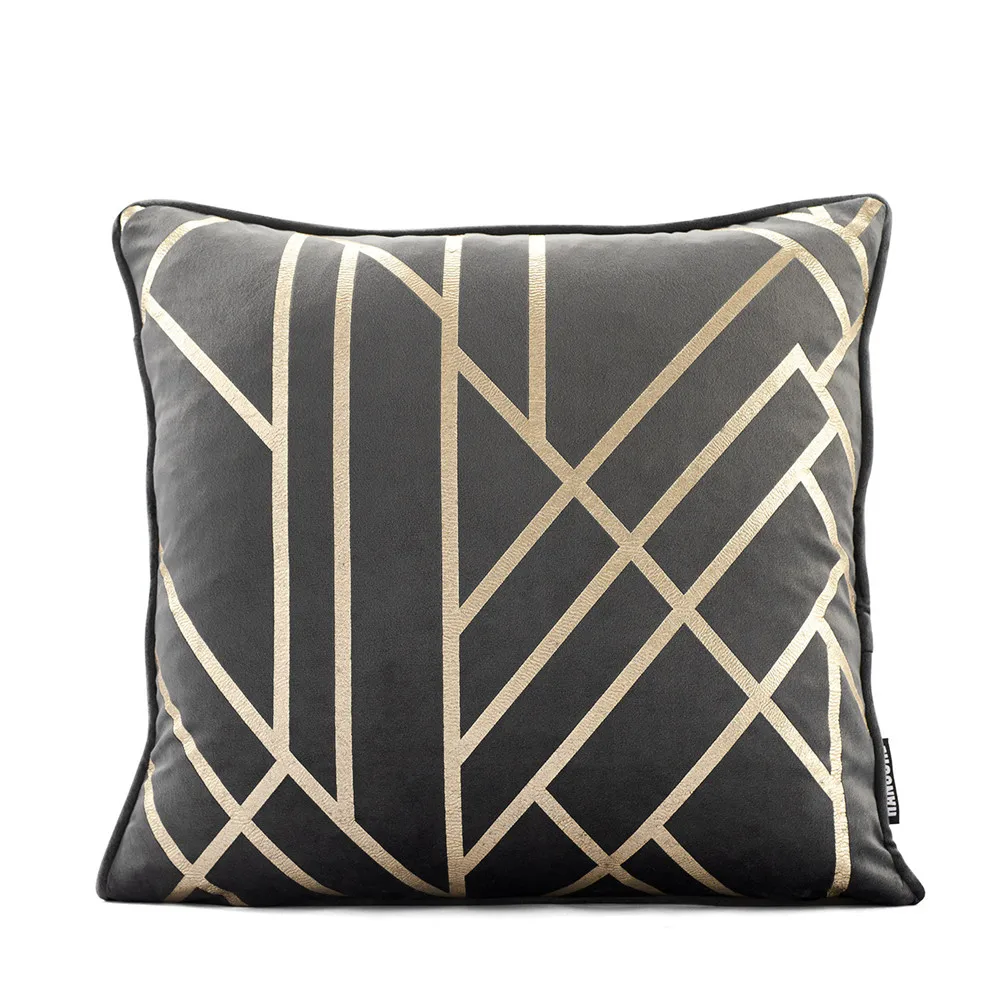 Домашняя мягкая подушка наволочка прикроватная для дивана бархатная