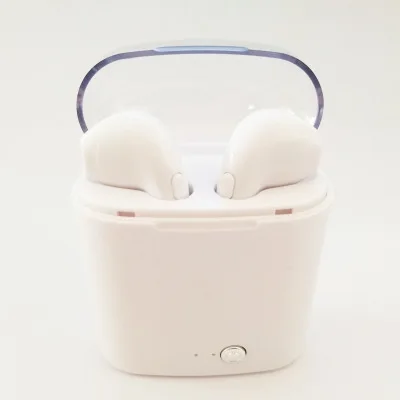 Белый I7S TWS Bluetooth наушники беспроводные мини наушники-вкладыши стерео Аурикулярные наушники с зарядной коробкой микрофон для iPhone 6 7 8 Xiaomi - Цвет: Белый