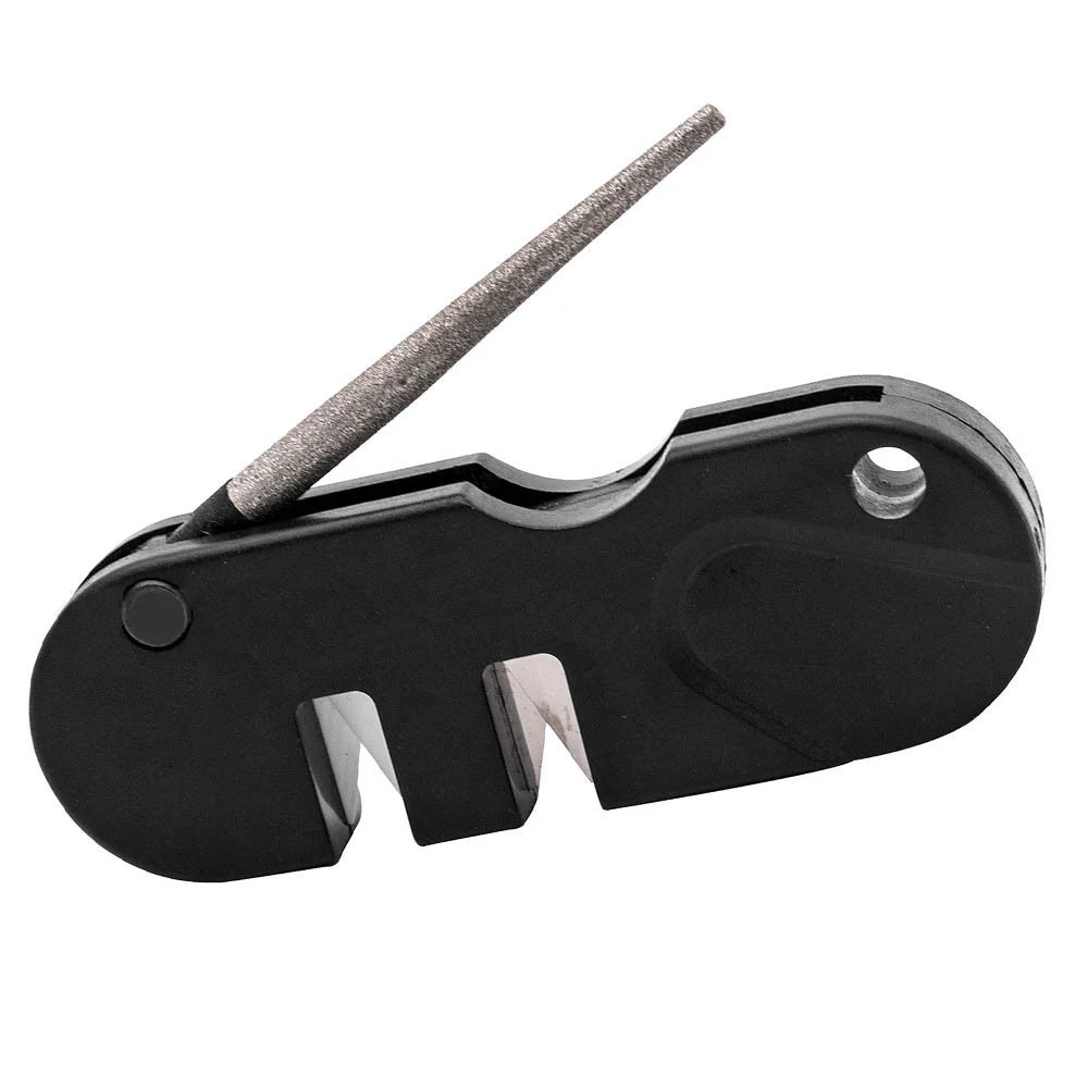 Multifuction Pocket Knife Sharpener for Outdoor Camping Hunting Ceramic stones Easy to use | Дом и сад