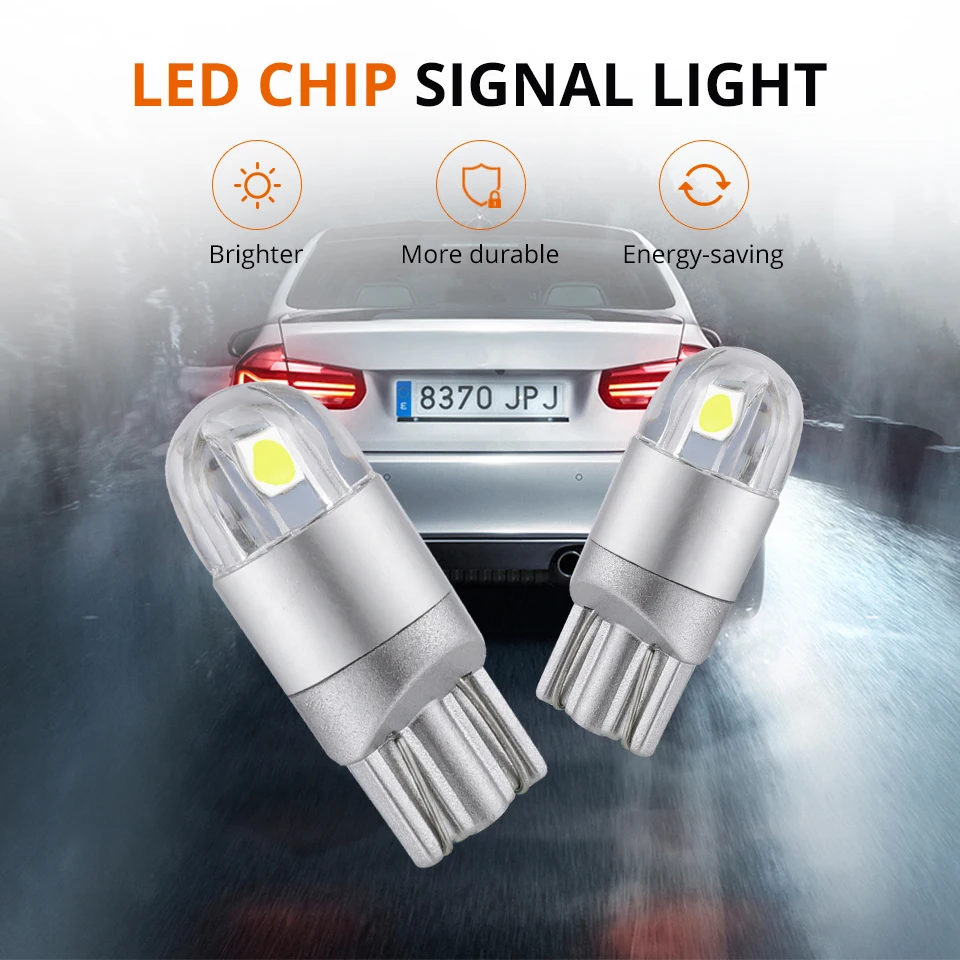 Oslamp 4 шт. T10 W5W 194 светодиодная автомобильная парковочная боковая лампа номерного