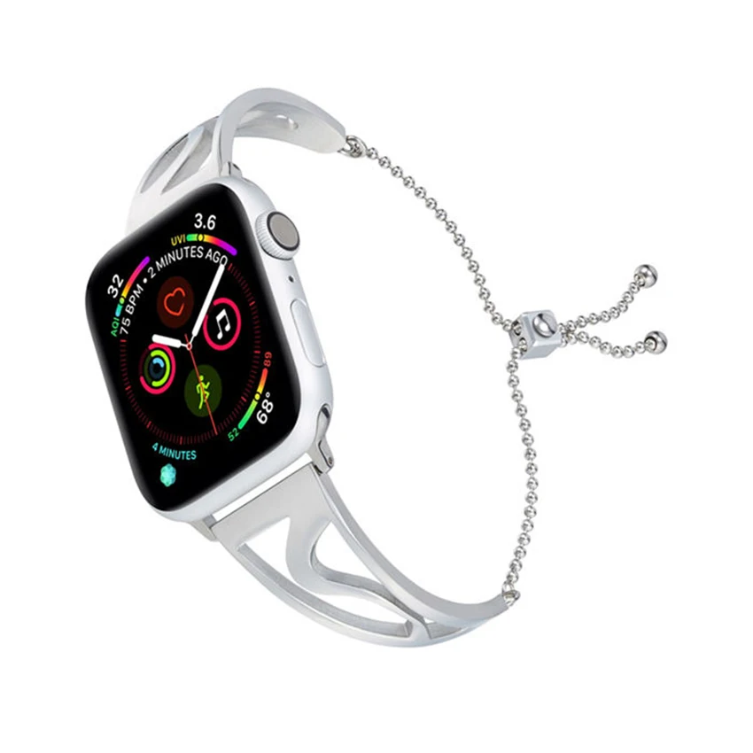 Ремешок для Apple Watch 44/40 мм 38/42 легкий модный металлический спортивный браслет из