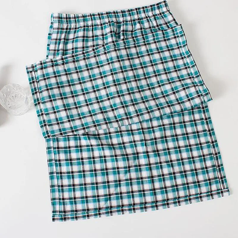 Мужские дышащие пижамы быстросохнущие мужские Свободная lounge пижама в клетку homme