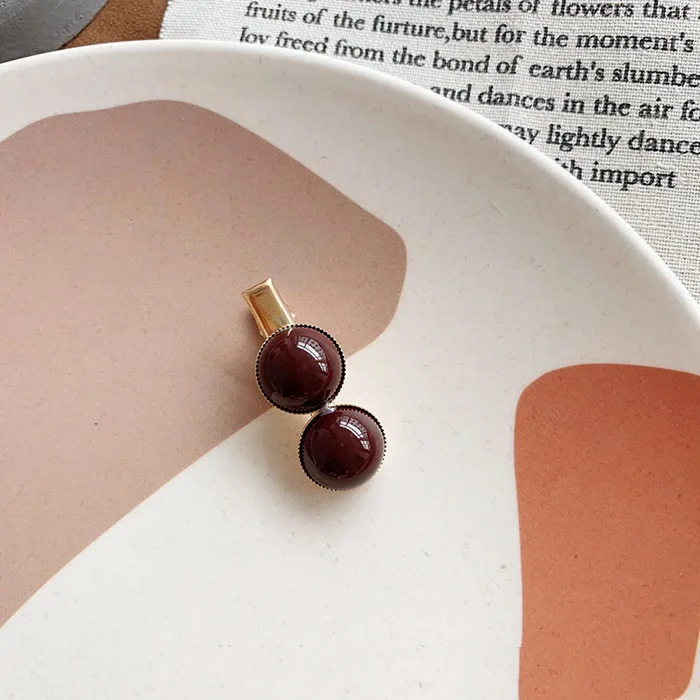 Силиконовые мини-сумки Bean шпилька Liu Haijiao шаровой головкой зажим «утиный клюв» шпилька для волос с шириком Сторона Клип аксессуары для волос головной убор G0329 - Цвет: G
