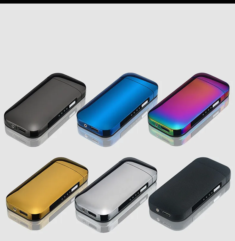 USB зажигалка плазменная с двойной дугой и защитой от ветра Usb зарядка