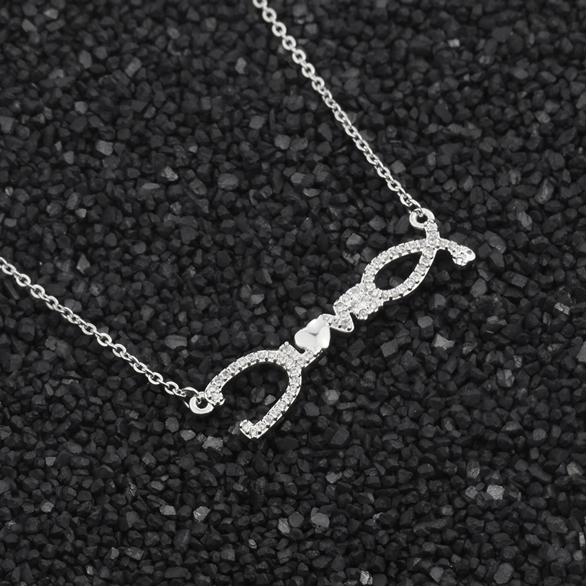 Women Nurse Heart Stethoscope Necklace Zircon Jewelry Gold Color Chain Crystal Love Statement Medicine Graduation Gift | Украшения и