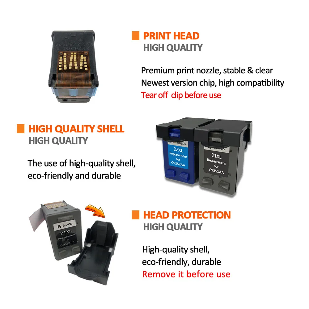Сменный картридж Xiangyu для hp 21 22XL Deskjet 3915 3920 D1320 F2100 F2280 F4180 | Компьютеры и офис