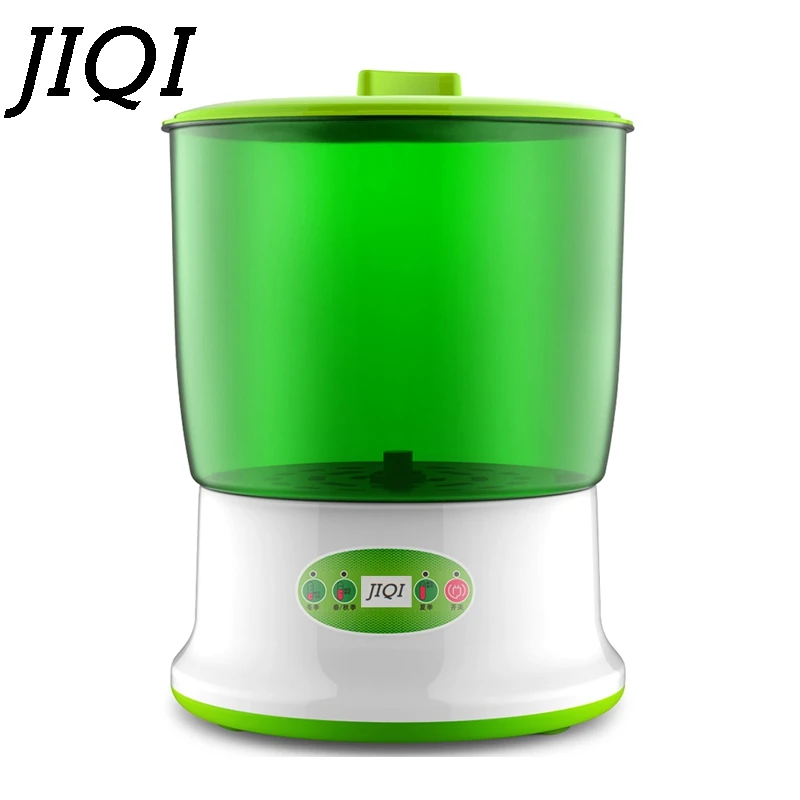 JIQI 2/3 слоев цифровой Интеллектуальный аппарат для производства ростков бобов термостат для выращивания семян овощей ведро для выращивания зеленых семян машина для выращивания