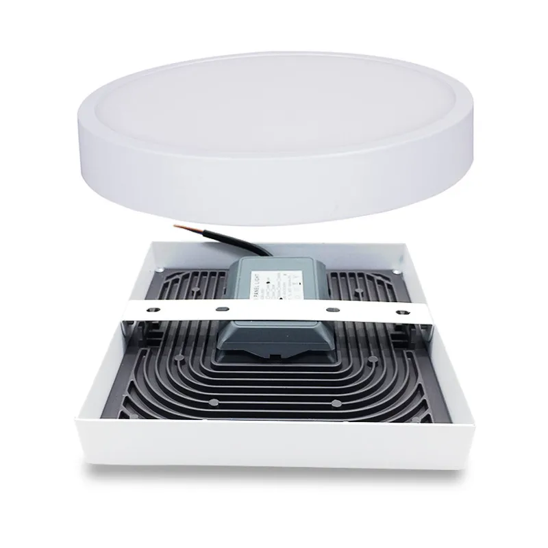 Светодиодный светильник алюминиевый без круглой квадратной панели 8/16/22/30 Вт|led