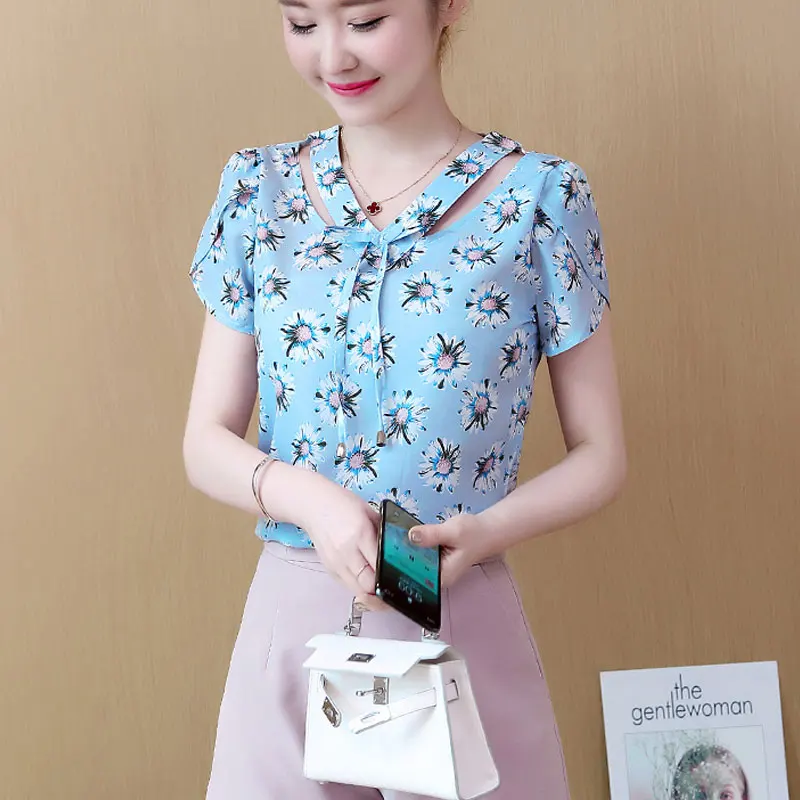 2018 Blusas плюс размер женские рубашки с v-образным вырезом Женская футболка женская