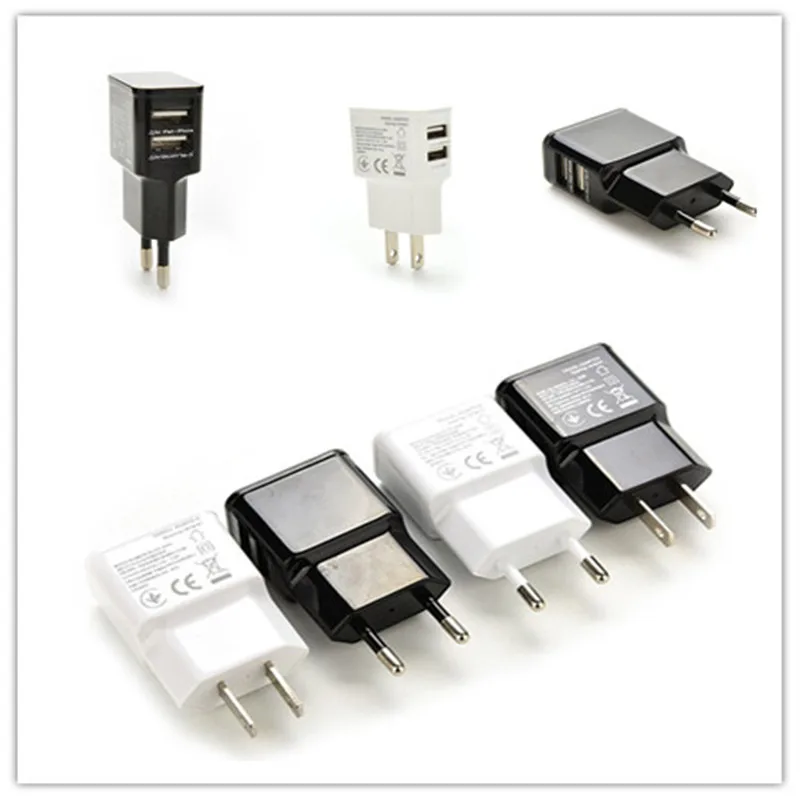 1 шт. настенное зарядное устройство с двумя USB портами 2 А А|Зарядные устройства