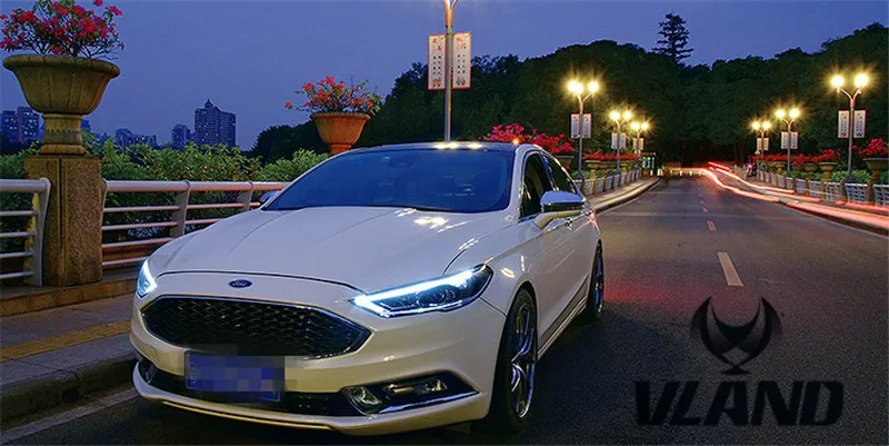 Vland завод налобный фонарь для Mondeo светодиодный DRL желтый указатель поворота plug and