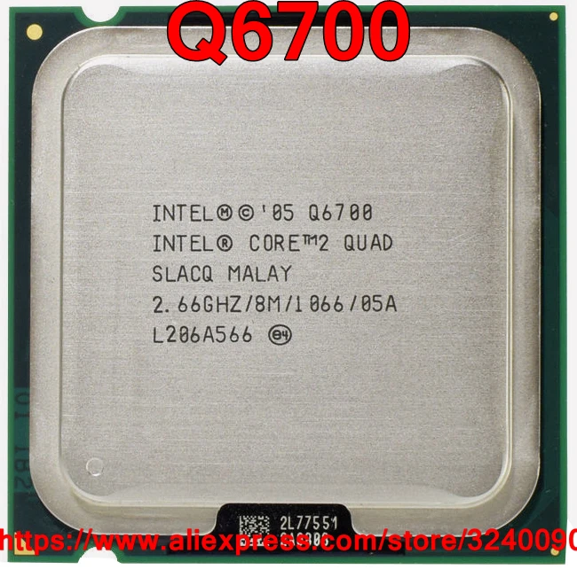 Оригинальный процессор Intel CORE 2 QUAD Q6700 66 ГГц/8 Мб/1066 МГц четырехъядерный разъем 775