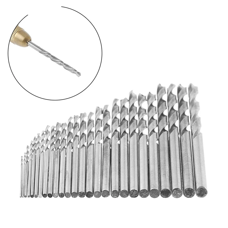 

1 Set 10 Pcs 0.5mm Multifunction Tiny Micro HSS Straight Shank Twist Drilling Bits