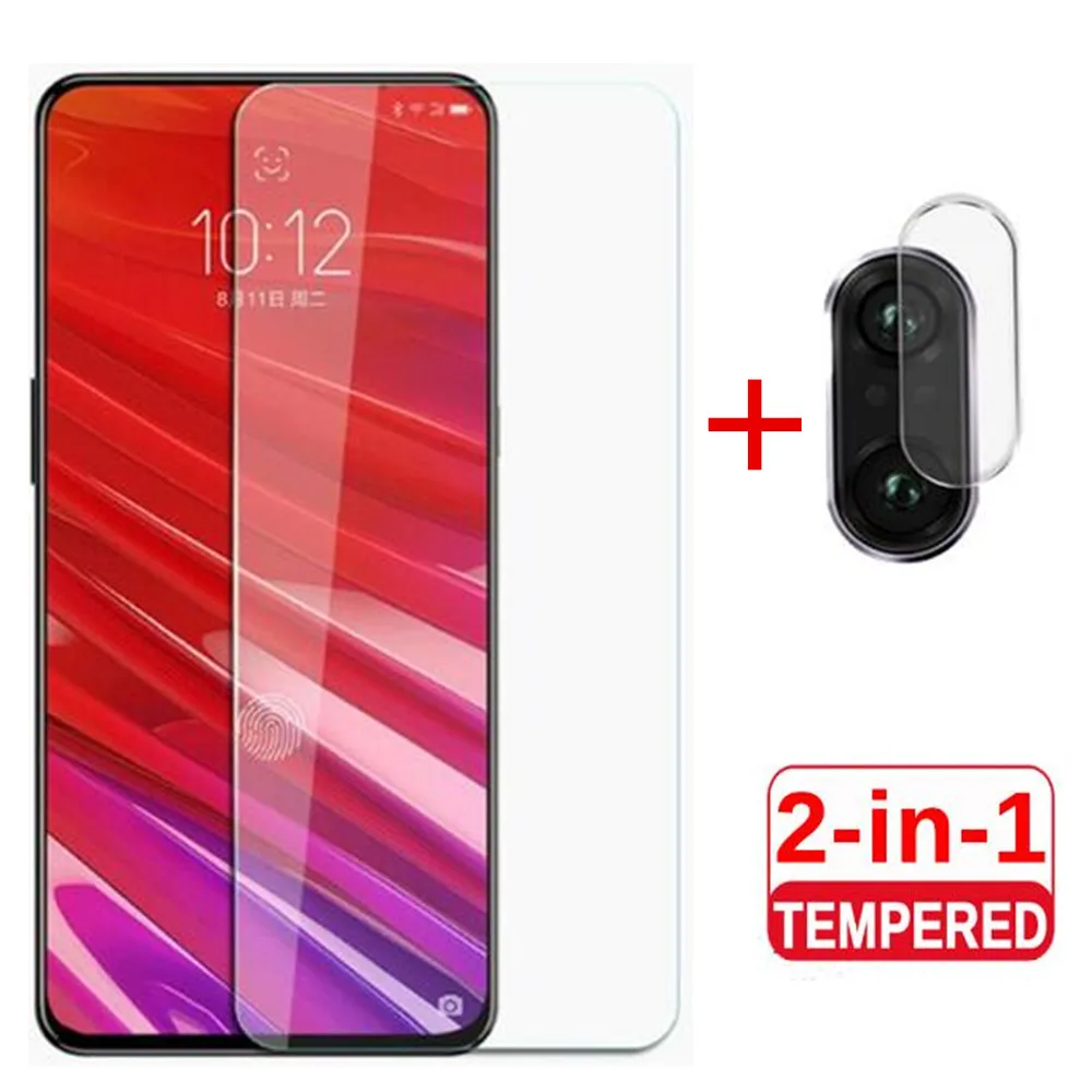 2 в 1 все линзы камеры стекло для lenovo Z5 Pro 2.5D 9H Закаленное стекло протектор экрана для lenovo Z5 Pro защитный