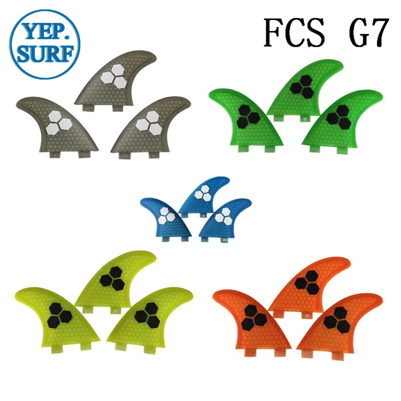Плавник для серфинга FCS G7 Fin сотовый плавник доски 5 цветов Серфинг Quilhas