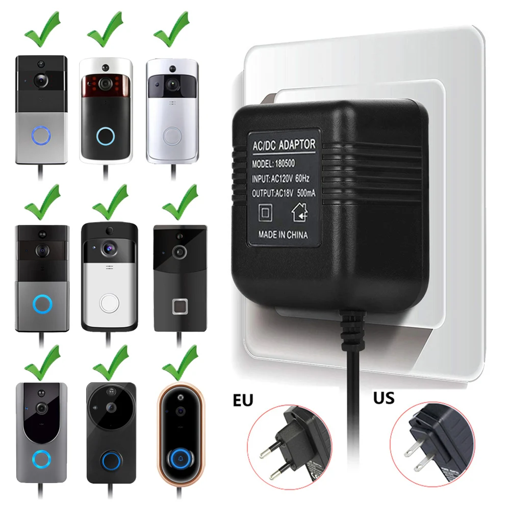 Трансформатор переменного тока Cdycam 18 в Wi Fi адаптер питания для IP видеодомофона