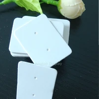 free shipping 200pcslot white earring cards earring paper packing cards jewelry cards 3 5x2 5cm