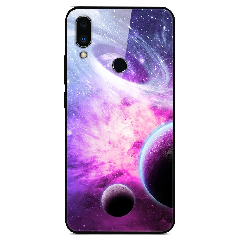 18 Для Meizu Note 9 чехол из закаленного стекла с изображением планеты космос, чехол из стекла для Meizu M9 Note 9 Note9 Funda, чехол для телефона M9Note - Цвет: 18