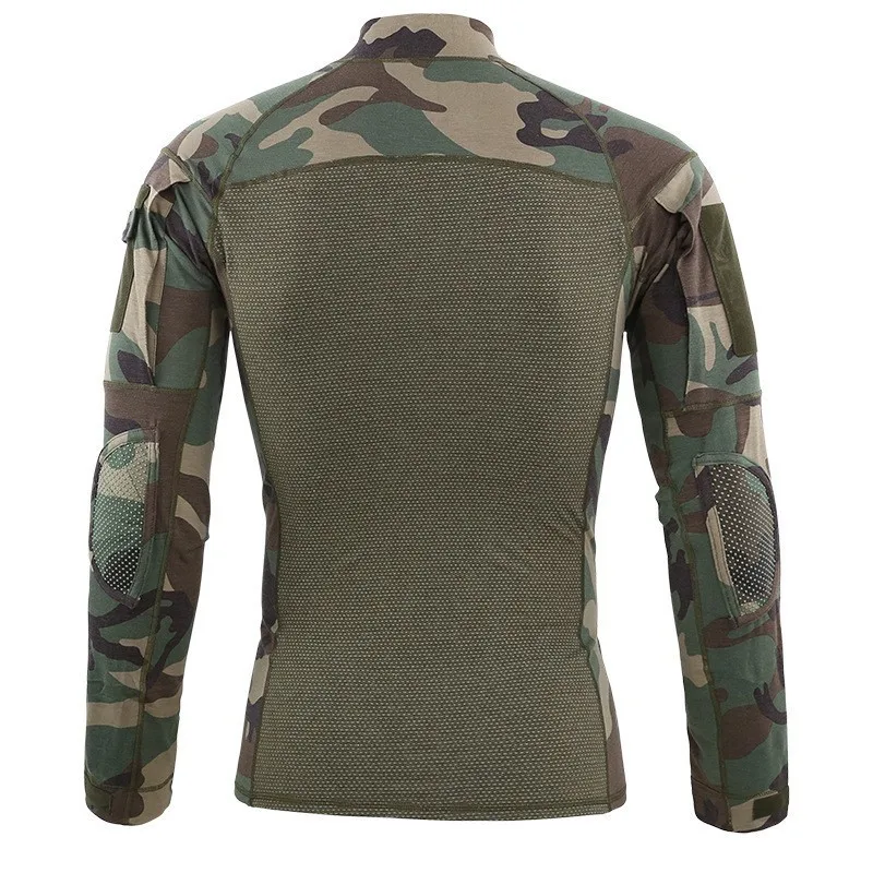 Большой размер 5XL Camuflage тактическая одежда тактическая футболка Рыбалка Фристайл футболка от мужчин кемпинг прогулки треккинг верхняя форма