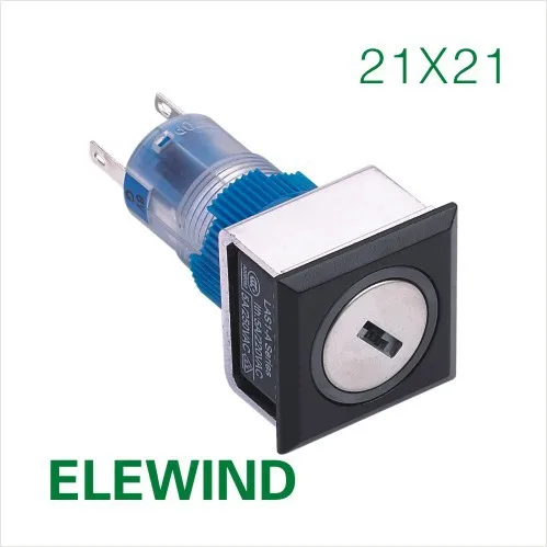 ELEWIND 22 мм квадратный выключатель с подсветкой (PB223PF 11Y/21A/G/12V)|switch switch|switch squareswitch 22mm |