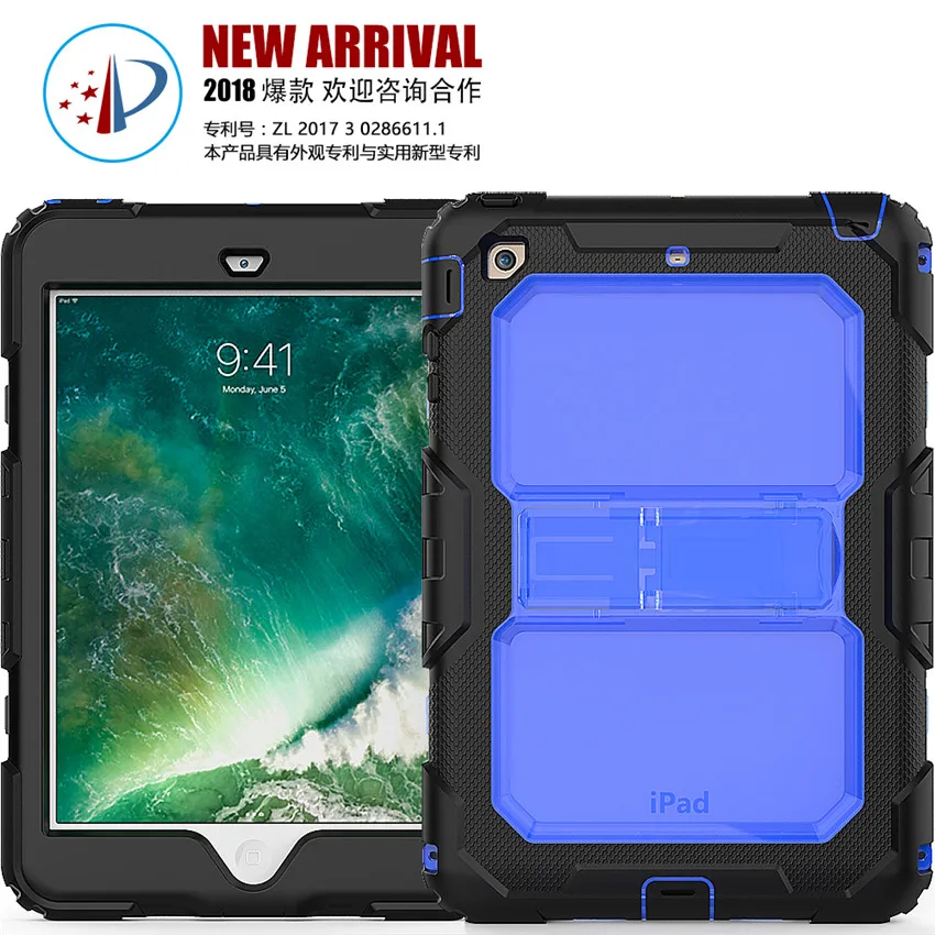 Чехол для iPad Mini 1/2/3 7 9 дюйма противоударный чехол с откидной ножкой и ремнем на